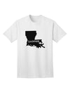 Louisiana - United States Shape Adult T-Shirt: A Captivating Addition to Your Wardrobe by TooLoud-Mens T-shirts-TooLoud-White-Small-Davson Sales