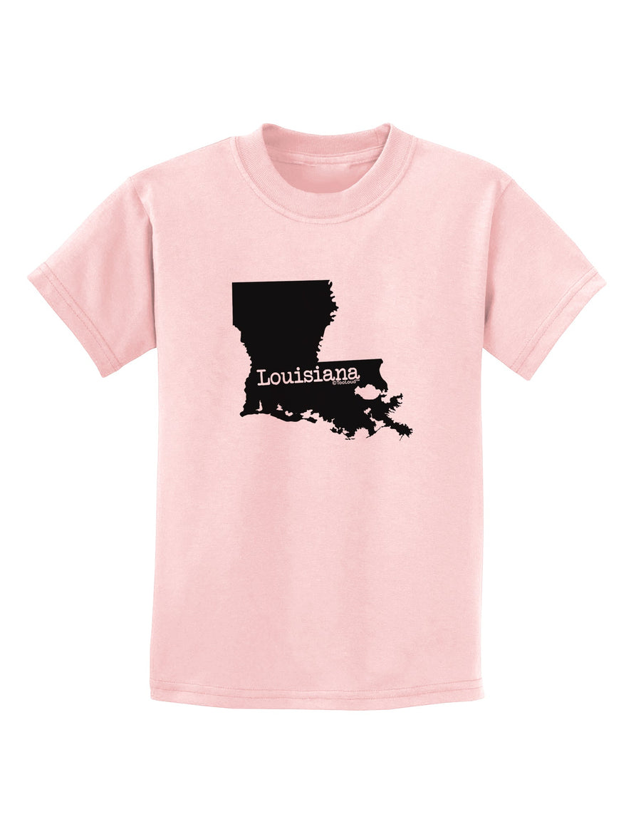 Louisiana - United States Shape Childrens T-Shirt by TooLoud-Childrens T-Shirt-TooLoud-White-X-Small-Davson Sales