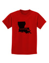 Louisiana - United States Shape Childrens T-Shirt by TooLoud-Childrens T-Shirt-TooLoud-Red-X-Small-Davson Sales