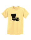 Louisiana - United States Shape Childrens T-Shirt by TooLoud-Childrens T-Shirt-TooLoud-Daffodil-Yellow-X-Small-Davson Sales