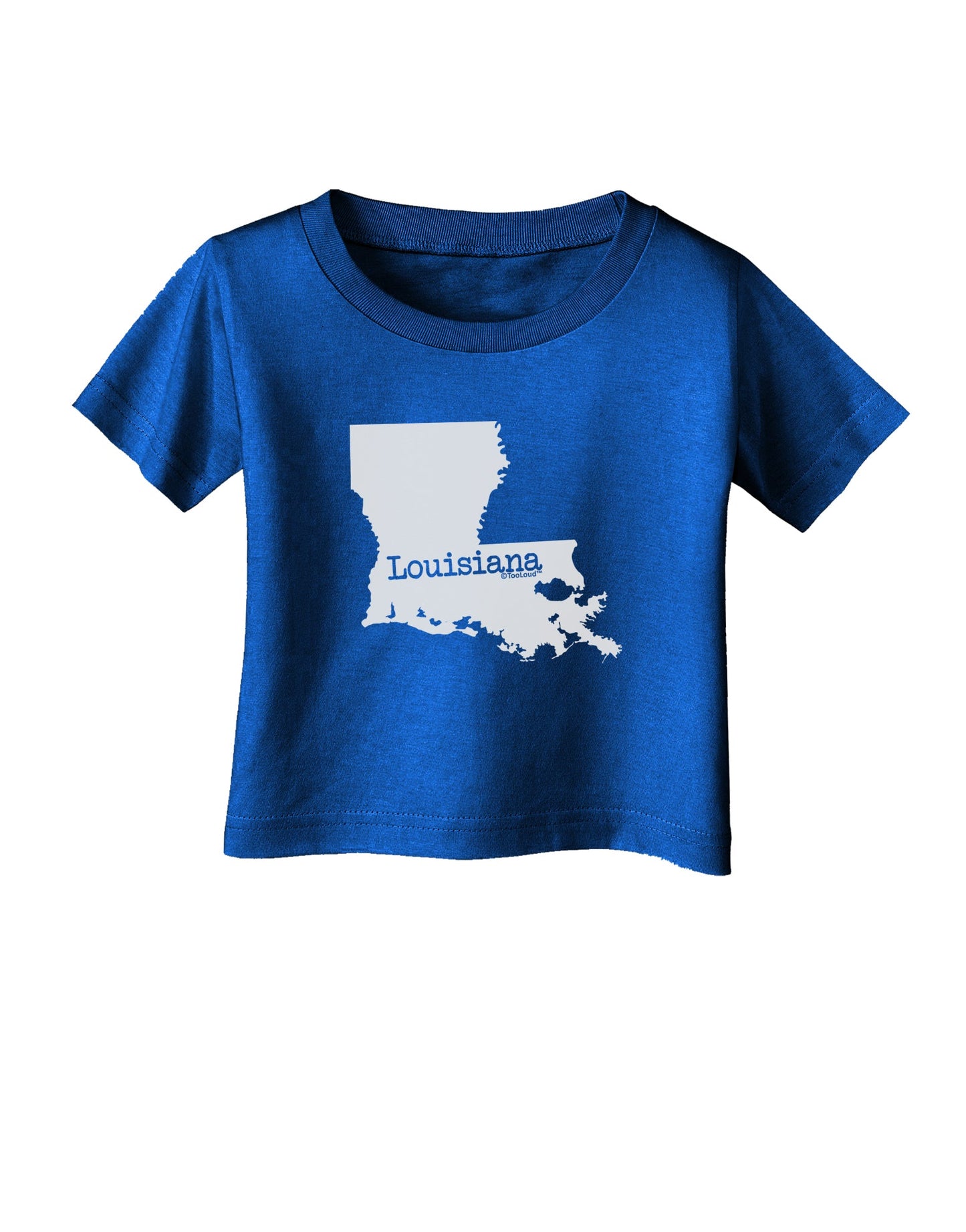 Louisiana - United States Shape Infant T-Shirt Dark by TooLoud-Infant T-Shirt-TooLoud-Royal-Blue-06-Months-Davson Sales