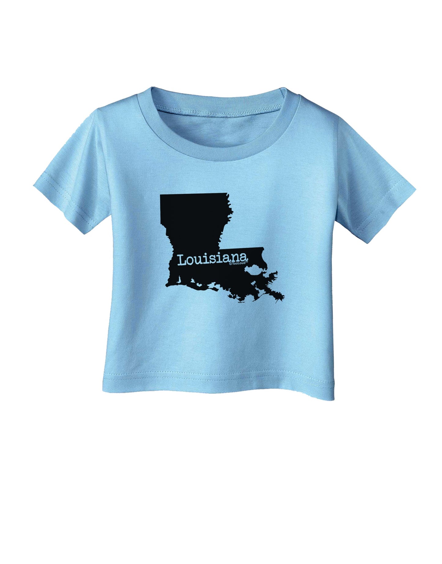 Louisiana - United States Shape Infant T-Shirt by TooLoud-Infant T-Shirt-TooLoud-Aquatic-Blue-06-Months-Davson Sales