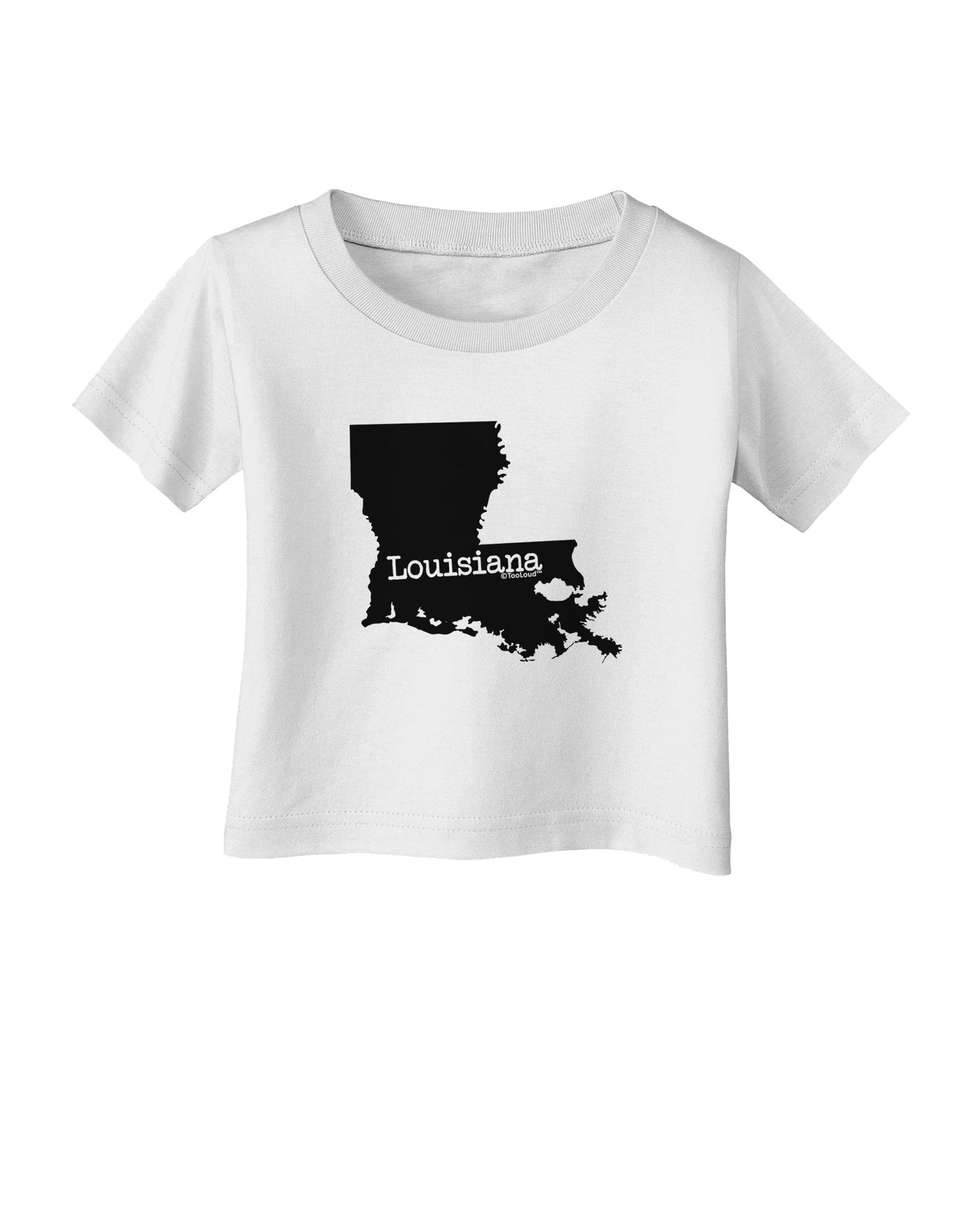 Louisiana - United States Shape Infant T-Shirt by TooLoud-Infant T-Shirt-TooLoud-White-06-Months-Davson Sales