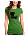 Louisiana - United States Shape Juniors T-Shirt by TooLoud-Womens Juniors T-Shirt-TooLoud-Kiwi-Green-Juniors Fitted X-Small-Davson Sales