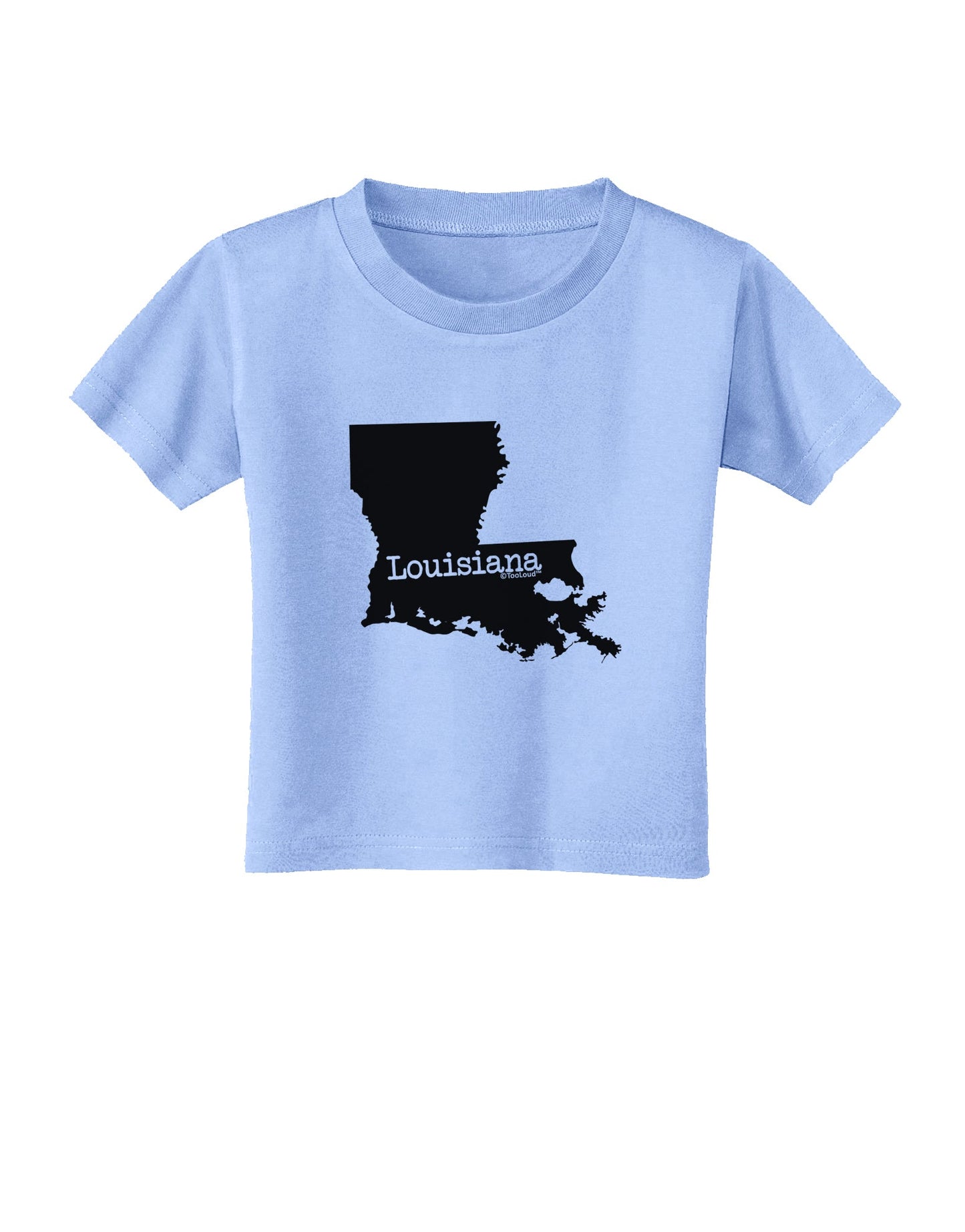 Louisiana - United States Shape Toddler T-Shirt by TooLoud-Toddler T-Shirt-TooLoud-Aquatic-Blue-2T-Davson Sales