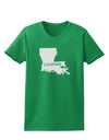 Louisiana - United States Shape Womens Dark T-Shirt by TooLoud-Womens T-Shirt-TooLoud-Kelly-Green-X-Small-Davson Sales