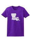 Louisiana - United States Shape Womens Dark T-Shirt by TooLoud-Womens T-Shirt-TooLoud-Purple-X-Small-Davson Sales