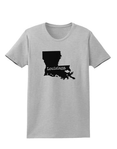 Louisiana - United States Shape Womens T-Shirt-Womens T-Shirt-TooLoud-AshGray-X-Small-Davson Sales