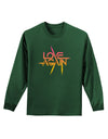 Love Again Typography Adult Long Sleeve Dark T-Shirt-TooLoud-Dark-Green-Small-Davson Sales