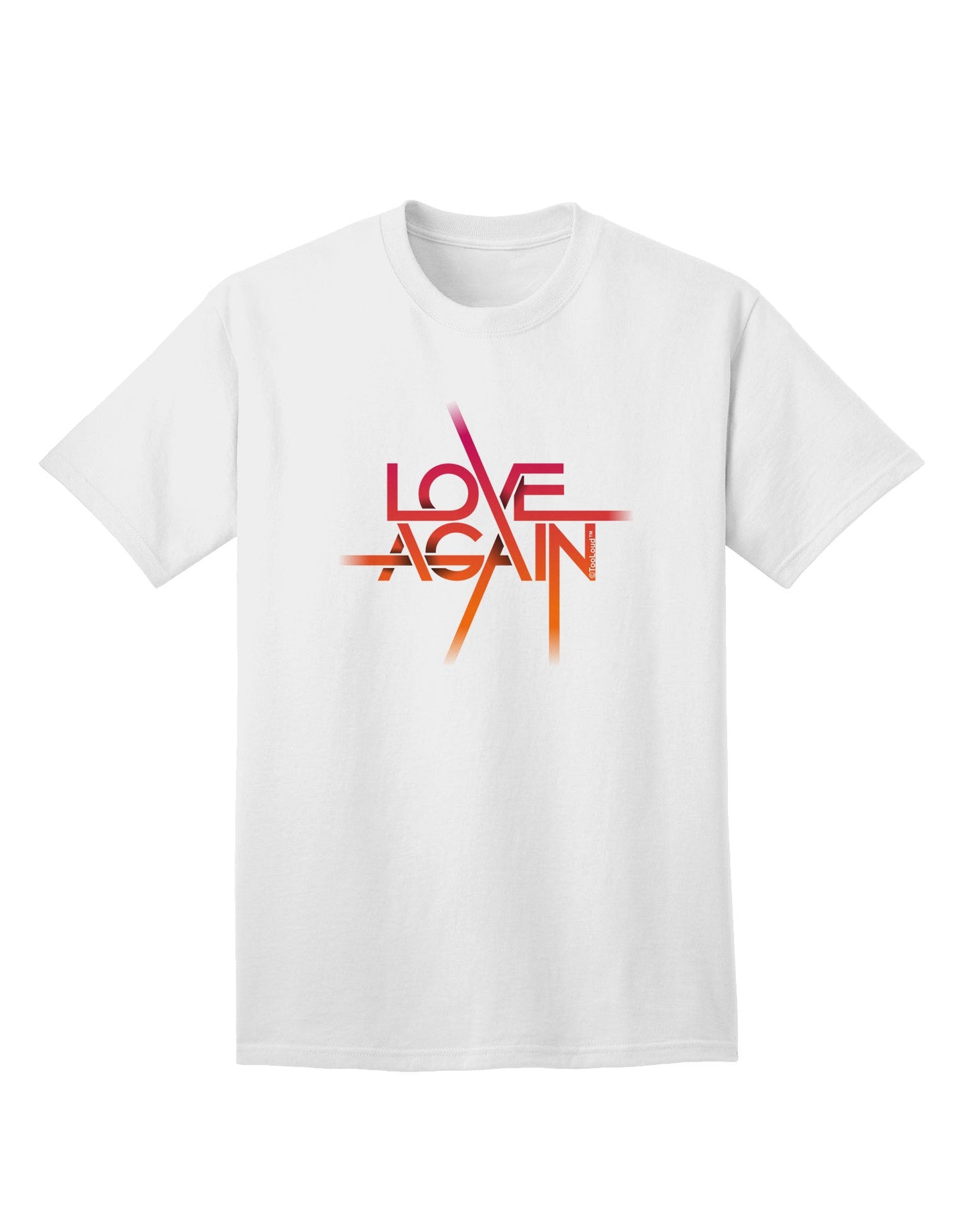 Love Again Typography Adult T-Shirt-unisex t-shirt-TooLoud-White-Small-Davson Sales