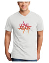 Love Again Typography Adult V-Neck T-shirt-Mens V-Neck T-Shirt-TooLoud-White-Small-Davson Sales