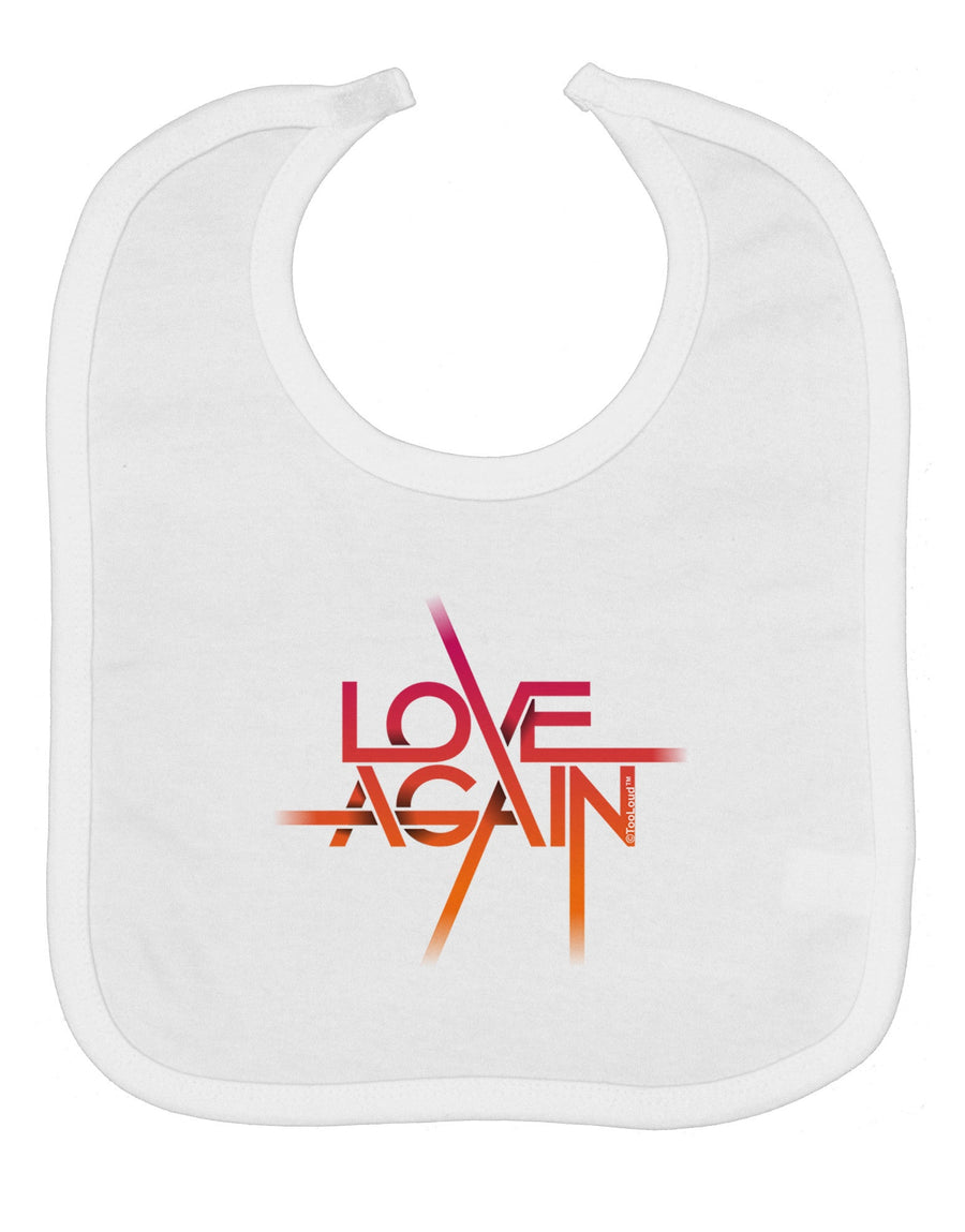 Love Again Typography Baby Bib