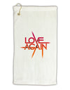 Love Again Typography Micro Terry Gromet Golf Towel 16 x 25 inch-Golf Towel-TooLoud-White-Davson Sales