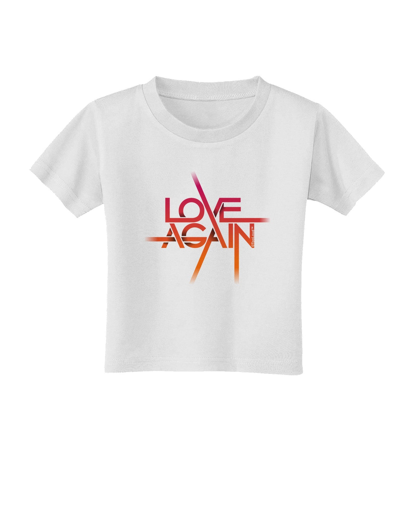 Love Again Typography Toddler T-Shirt-Toddler T-Shirt-TooLoud-White-2T-Davson Sales