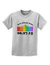 Love Always Wins with Date - Marriage Equality Childrens T-Shirt-Childrens T-Shirt-TooLoud-AshGray-X-Small-Davson Sales