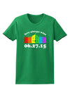 Love Always Wins with Date - Marriage Equality Womens Dark T-Shirt-TooLoud-Kelly-Green-X-Small-Davson Sales