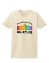 Love Always Wins with Date - Marriage Equality Womens T-Shirt-Womens T-Shirt-TooLoud-Natural-X-Small-Davson Sales