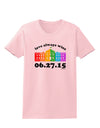 Love Always Wins with Date - Marriage Equality Womens T-Shirt-Womens T-Shirt-TooLoud-PalePink-X-Small-Davson Sales