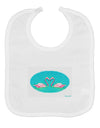 Love Birds - Flamingos Watercolor Baby Bib