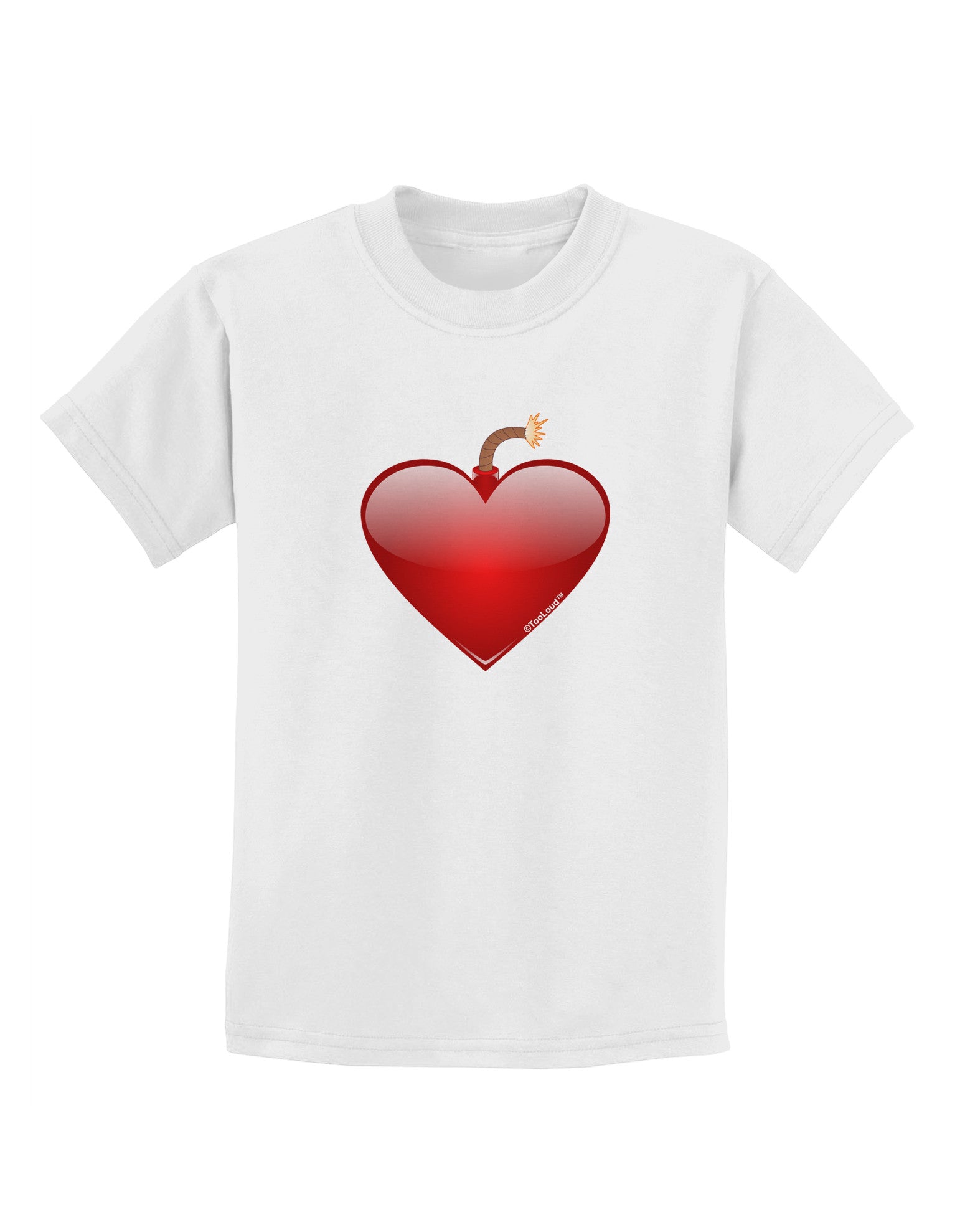 Love Bomb Childrens T-Shirt-Childrens T-Shirt-TooLoud-White-X-Small-Davson Sales