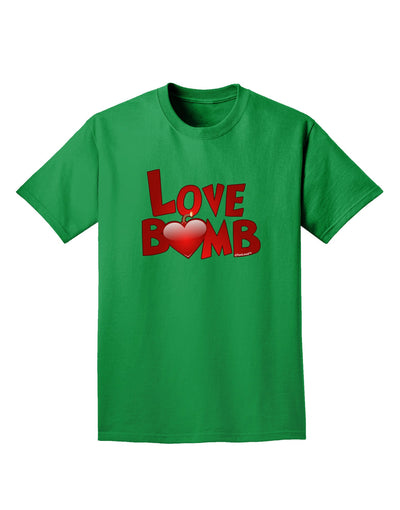Love Bomb Text Adult Dark T-Shirt-Mens T-Shirt-TooLoud-Kelly-Green-Small-Davson Sales