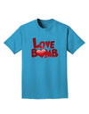 Love Bomb Text Adult Dark T-Shirt-Mens T-Shirt-TooLoud-Turquoise-Small-Davson Sales