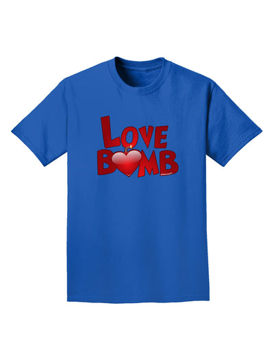 Love Bomb Text Adult Dark T-Shirt-Mens T-Shirt-TooLoud-Royal-Blue-Small-Davson Sales