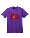 Love Bomb Text Adult Dark T-Shirt-Mens T-Shirt-TooLoud-Purple-Small-Davson Sales