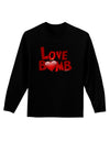 Love Bomb Text Adult Long Sleeve Dark T-Shirt-TooLoud-Black-Small-Davson Sales