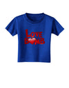 Love Bomb Text Toddler T-Shirt Dark-Toddler T-Shirt-TooLoud-Royal-Blue-2T-Davson Sales