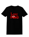 Love Bomb Text Womens Dark T-Shirt-TooLoud-Black-X-Small-Davson Sales