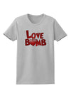 Love Bomb Text Womens T-Shirt-Womens T-Shirt-TooLoud-AshGray-X-Small-Davson Sales