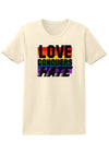 Love Conquers Hate Distressed Adult Mens and Womens T-Shirt-Womens T-Shirt-TooLoud-Natural-Small-Davson Sales