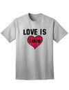 Love Is Love Adult Mens and Womens T-Shirt-Womens T-Shirt-TooLoud-Ash Gray-Small-Davson Sales