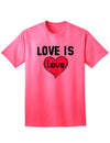 Love Is Love Adult Mens and Womens T-Shirt-Womens T-Shirt-TooLoud-Neon Pink-Small-Davson Sales