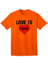 Love Is Love Adult Mens and Womens T-Shirt-Womens T-Shirt-TooLoud-Orange-Small-Davson Sales