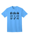 Love Is Love: Adult T-Shirt Celebrating LGBT Marriage Equality-Mens T-shirts-TooLoud-Aquatic-Blue-Small-Davson Sales