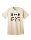 Love Is Love: Adult T-Shirt Celebrating LGBT Marriage Equality-Mens T-shirts-TooLoud-Natural-Small-Davson Sales