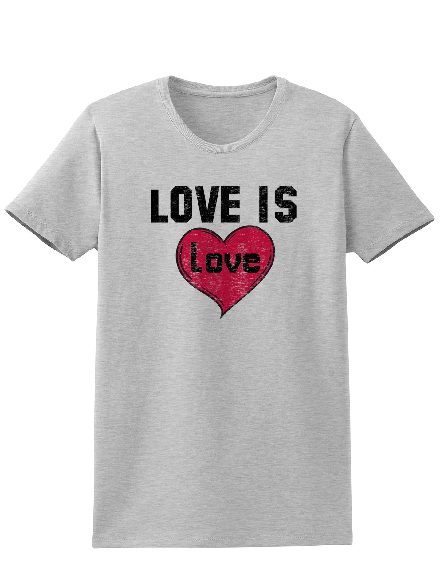 Love Is Love Adult Womens T-Shirt-Womens T-Shirt-TooLoud-Ash Gray-Small-Davson Sales