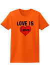 Love Is Love Adult Womens T-Shirt-Womens T-Shirt-TooLoud-Orange-Small-Davson Sales