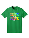 Love Is Love Gay Pride Adult Dark T-Shirt-Mens T-Shirt-TooLoud-Kelly-Green-Small-Davson Sales