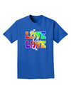 Love Is Love Gay Pride Adult Dark T-Shirt-Mens T-Shirt-TooLoud-Royal-Blue-Small-Davson Sales