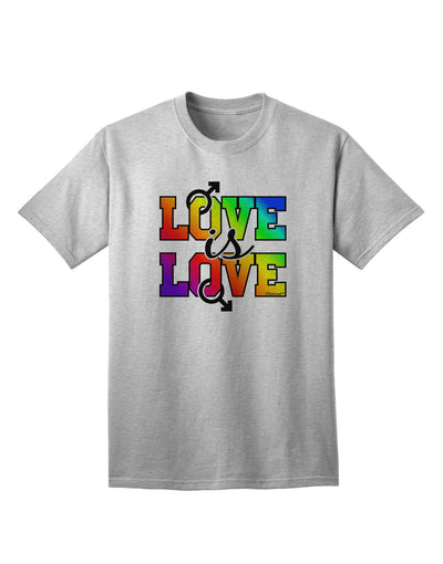 Love Is Love Gay Pride Adult T-Shirt-Mens T-Shirt-TooLoud-AshGray-Small-Davson Sales