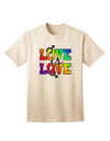 Love Is Love Gay Pride Adult T-Shirt-Mens T-Shirt-TooLoud-Natural-Small-Davson Sales