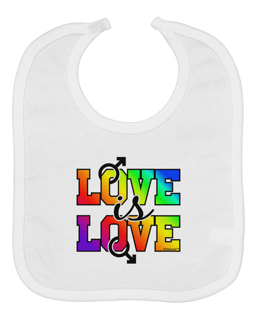 Love Is Love Gay Pride Baby Bib