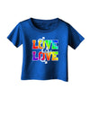 Love Is Love Gay Pride Infant T-Shirt Dark-Infant T-Shirt-TooLoud-Royal-Blue-06-Months-Davson Sales