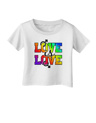 Love Is Love Gay Pride Infant T-Shirt-Infant T-Shirt-TooLoud-White-06-Months-Davson Sales