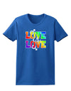 Love Is Love Gay Pride Womens Dark T-Shirt-Womens T-Shirt-TooLoud-Royal-Blue-X-Small-Davson Sales