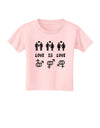 Love Is Love LGBT Marriage Equality Toddler T-Shirt-Toddler T-Shirt-TooLoud-Light-Pink-2T-Davson Sales