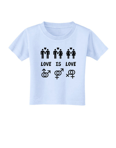 Love Is Love LGBT Marriage Equality Toddler T-Shirt-Toddler T-Shirt-TooLoud-Light-Blue-2T-Davson Sales